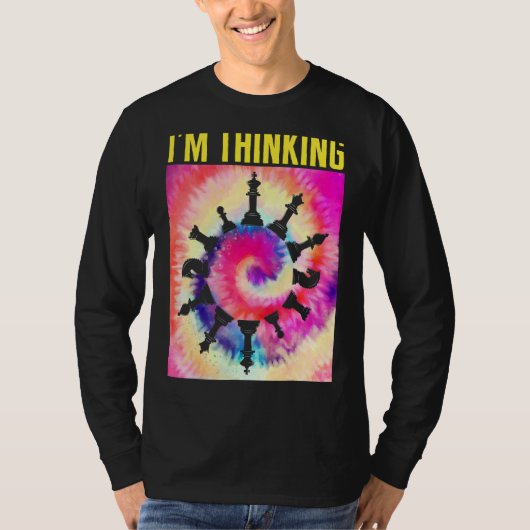 Chess Player, ik denk aan schaakbordspel T-shirt (Voorkant)