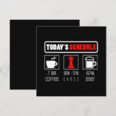 Chess Player | Koffiekaas op tijdschema Kaart (Voorkant / Achterkant)
