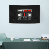 Chess Player | Koffiekaas op tijdschema Spandoek (Beurs)