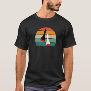 Chess player koning koningin pawn rook bisschop kn t-shirt