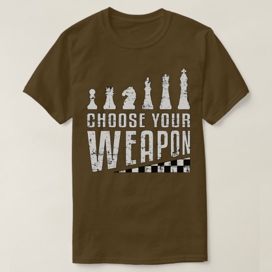 Chess Player Lover Chessboard T-shirt (Design voorkant)