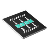 Chess Player Lover Periodic Table Funny Gift Manne Notitieblok (Schuin)