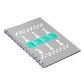 Chess Player Lover Periodic Table Funny Gift Manne Notitieboek (Rechterzijde)