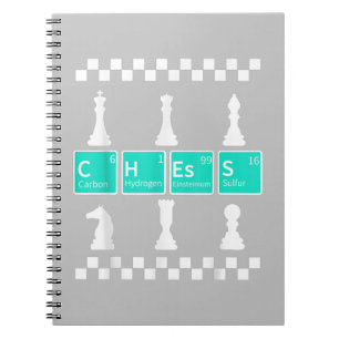 Chess Player Lover Periodic Table Funny Gift Manne Notitieboek