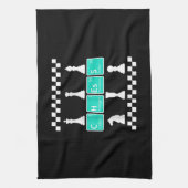 Chess Player Lover Periodic Table Funny Gift Manne Theedoek (Verticaal)