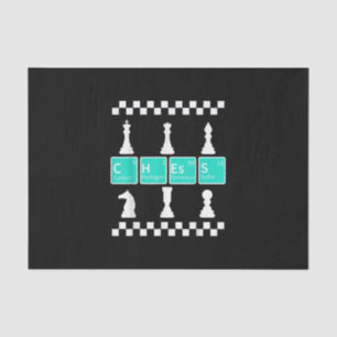 Chess Player Lover Periodic Table Funny Gift Manne Tissuepapier