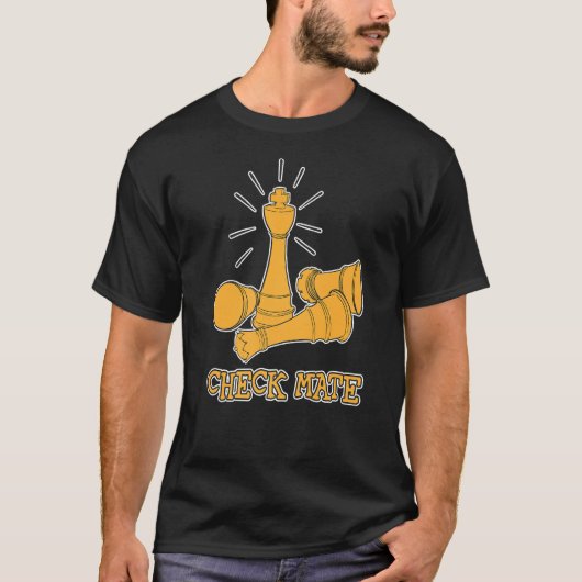 Chess Player-master controleren T-shirt (Voorkant)