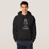 Chess Player  Meme Keep Calm and Play Chess Hoodie (Voorkant volledig)
