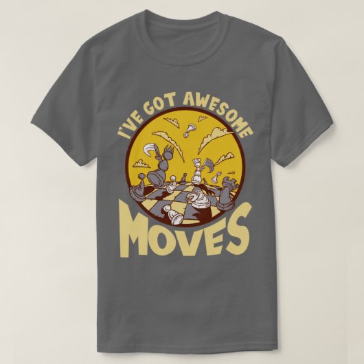 Chess Player Moves T-shirt (Design voorkant)
