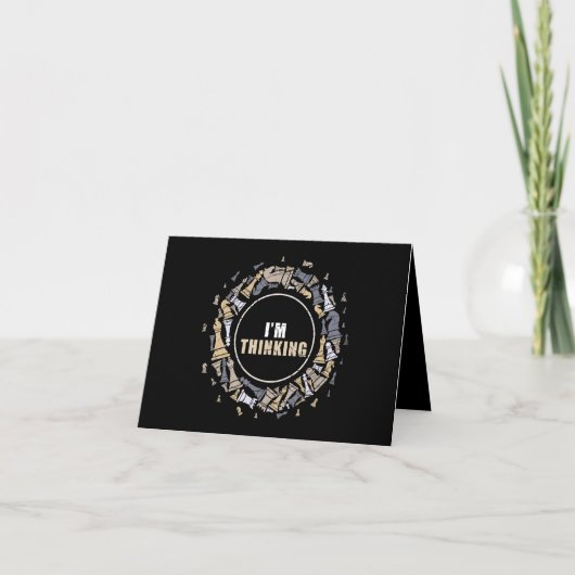 Chess Player Nerd Chess Lover Gift Chess Bedankkaart (Voorkant)