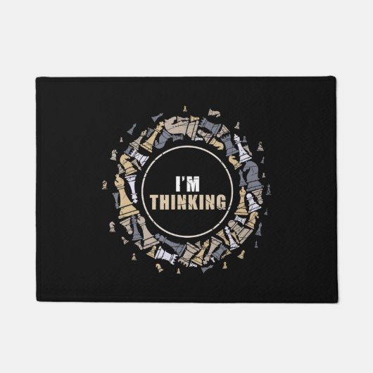 Chess Player Nerd Chess Lover Gift Chess Deurmat (Voorkant)