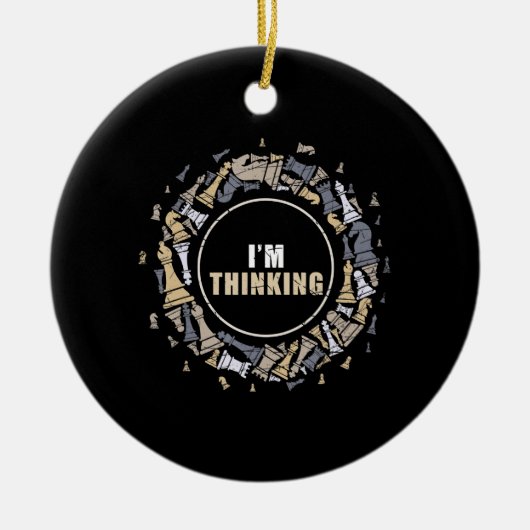 Chess Player Nerd Chess Lover Gift Chess Keramisch Ornament (Voorkant)