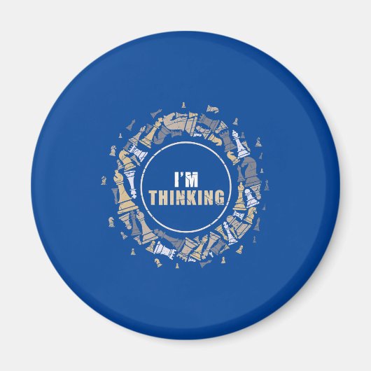 Chess Player Nerd Chess Lover Gift Chess Magneet (Voorkant)