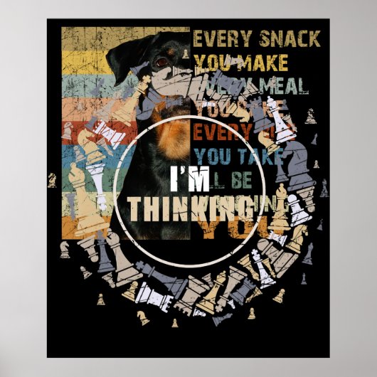 Chess Player Nerd Chess Lover Gift Chess Poster (Voorkant)