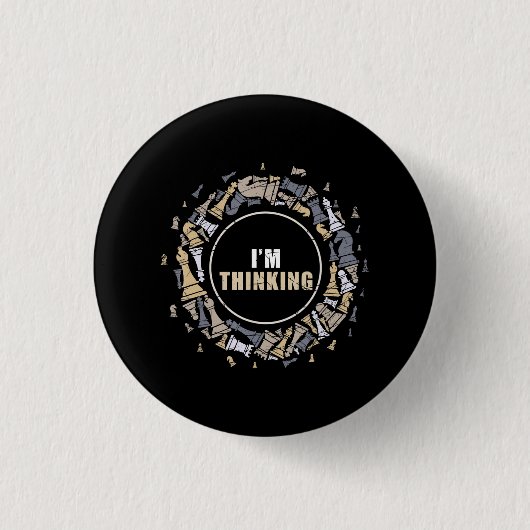 Chess Player Nerd Chess Lover Gift Chess Ronde Button 3,2 Cm (Voorkant)