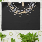 Chess Player Nerd Chess Lover Gift Chess Theedoek (Gevouwen)