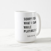 Chess Player Personalized Coffee Mok (Voorkant rechts)