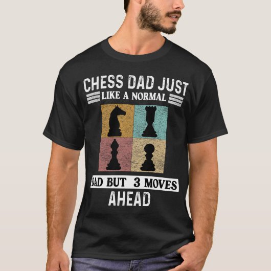 Chess Player Retro Design Chessecks T-shirt (Voorkant)
