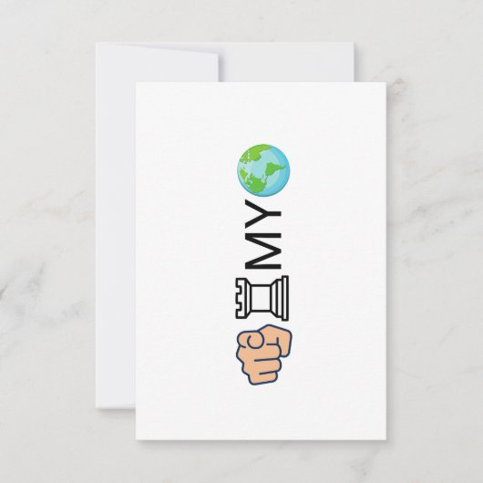 Chess player thank you card bedankkaart (Voorkant)