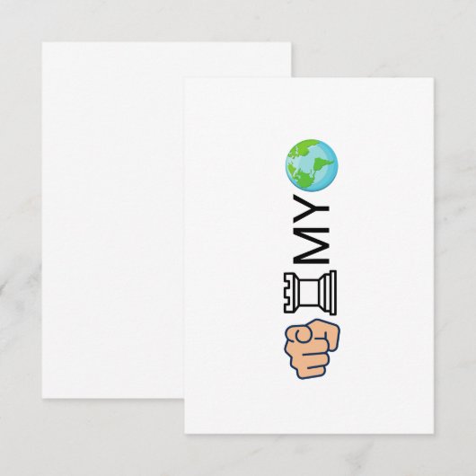 Chess player thank you card bedankkaart (Voorkant / Achterkant)