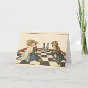  Chess Players Note Card Kaart