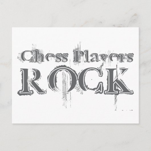 Chess Players Rock Briefkaart (Voorkant)