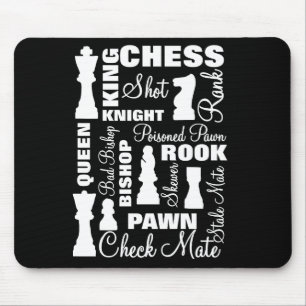 Chess Players Typografie Design Muismat