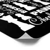 Chess Players Typografie Design Poster (Hoek)