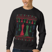 Chess Players Ugly KerstSweater King Queen Trui (Voorkant)