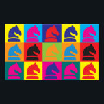 Chess Pop Art Poster<br><div class="desc">Als Chess Pop Art. Als Chess je hobby,  beroep of obsessie is,  show het dan met geweldige Chess t-shirts,  mokken,  stickers en nog veel meer. Het zijn ook geweldige cadeautjes voor andere Chess fans!</div>