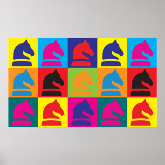 Chess Pop Art Poster