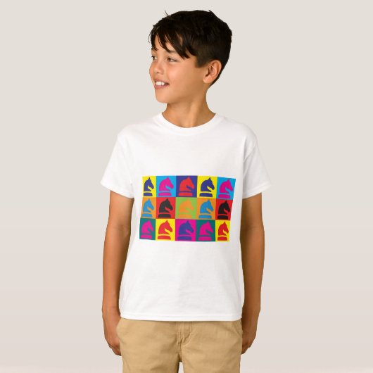 Chess Pop Art T-shirt (Voorkant volledig)