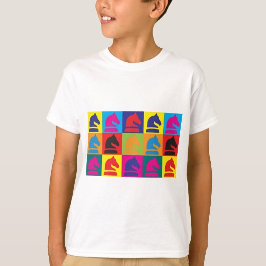 Chess Pop Art T-shirt (Voorkant)