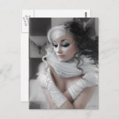 Chess Queen Briefkaart (Voorkant / Achterkant)