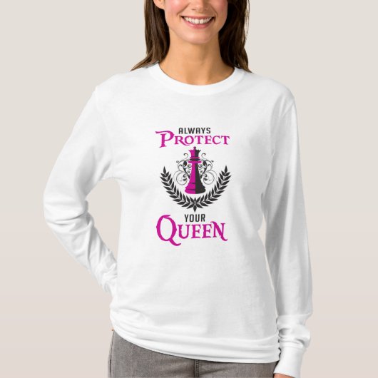 Chess Queen Chess Board Checkmate Board Funny Gift T-shirt (Voorkant)