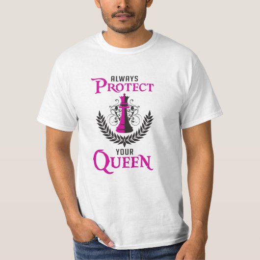 Chess Queen Chess Board Checkmate Board Funny Gift T-shirt (Voorkant)