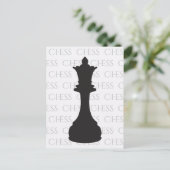 Chess Queen Classic Piece Modern Briefkaart (Staand voorkant)