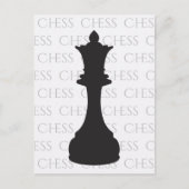 Chess Queen Classic Piece Modern Briefkaart (Voorkant)