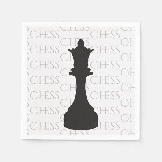 Chess Queen Classic Piece Modern Servet (Voorkant)