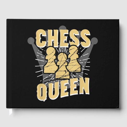 Chess Queen Kinder & Women Gift Gastenboek (Voorkant)