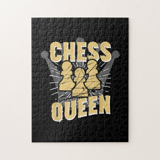 Chess Queen Kinder & Women Gift Legpuzzel (Verticaal)