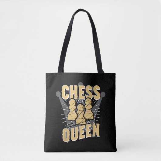 Chess Queen Kinder & Women Gift Tote Bag (Voorkant)