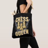 Chess Queen Kinder & Women Gift Tote Bag (Dichtbij)