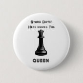 Chess Queen Ronde Button 5,7 Cm (Voorkant)