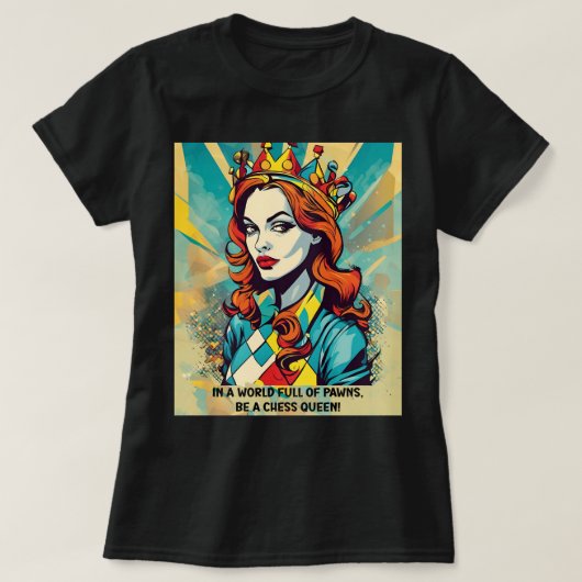 Chess Queen T-shirt (Design voorkant)