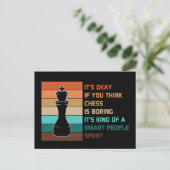 Chess Quote  Sunset Briefkaart (Staand voorkant)