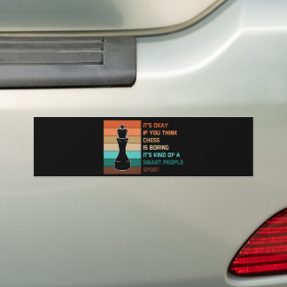 Chess Quote Sunset Bumpersticker