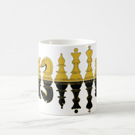 Chess Reflection, Chess Mok, met-t-shirt Koffiemok