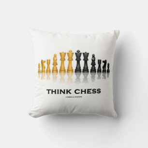 Chess Reflection Chess Set Chess Advice Kussen
