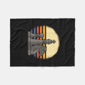 Chess Retro Fleece Deken (Voorkant (Horizontaal))